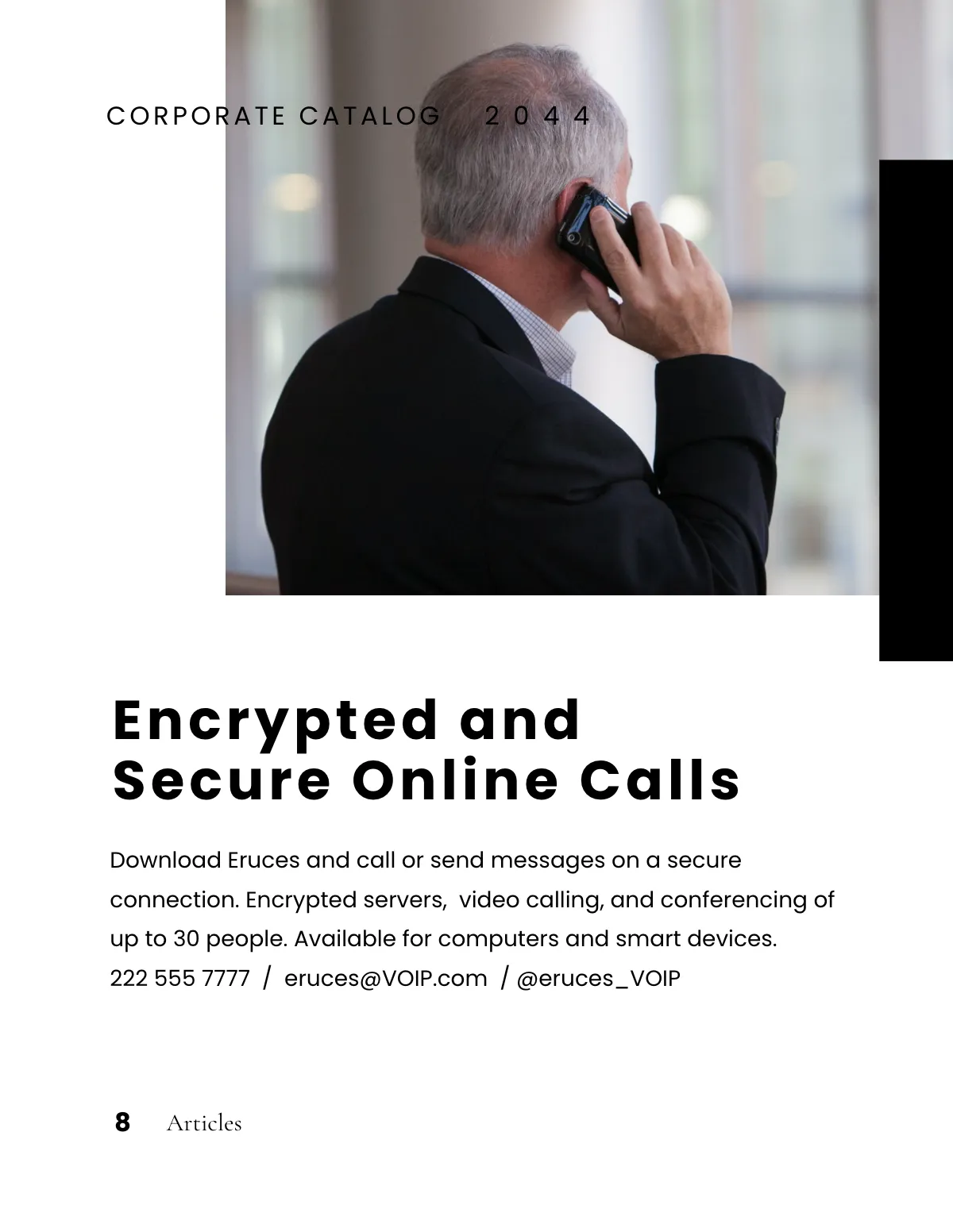 Free Minimalist Corporate Catalog Template to Edit Online