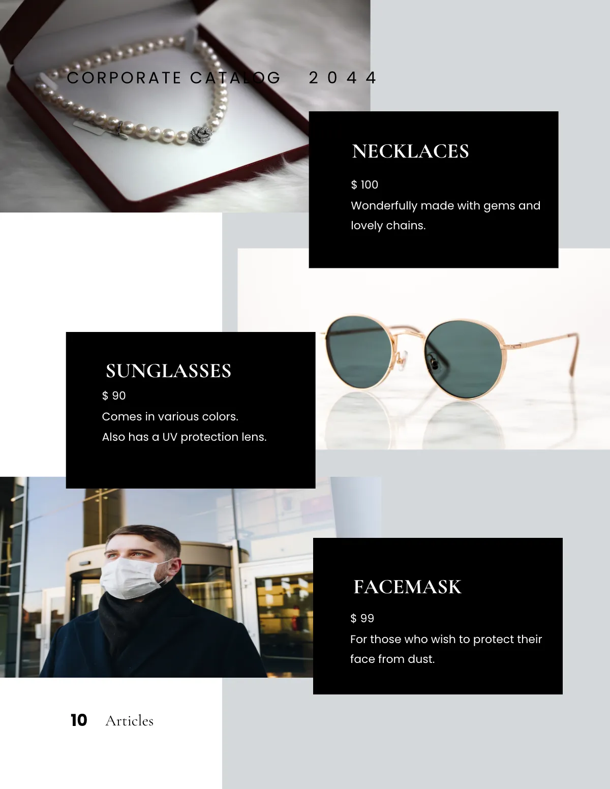 Free Minimalist Corporate Catalog Template to Edit Online