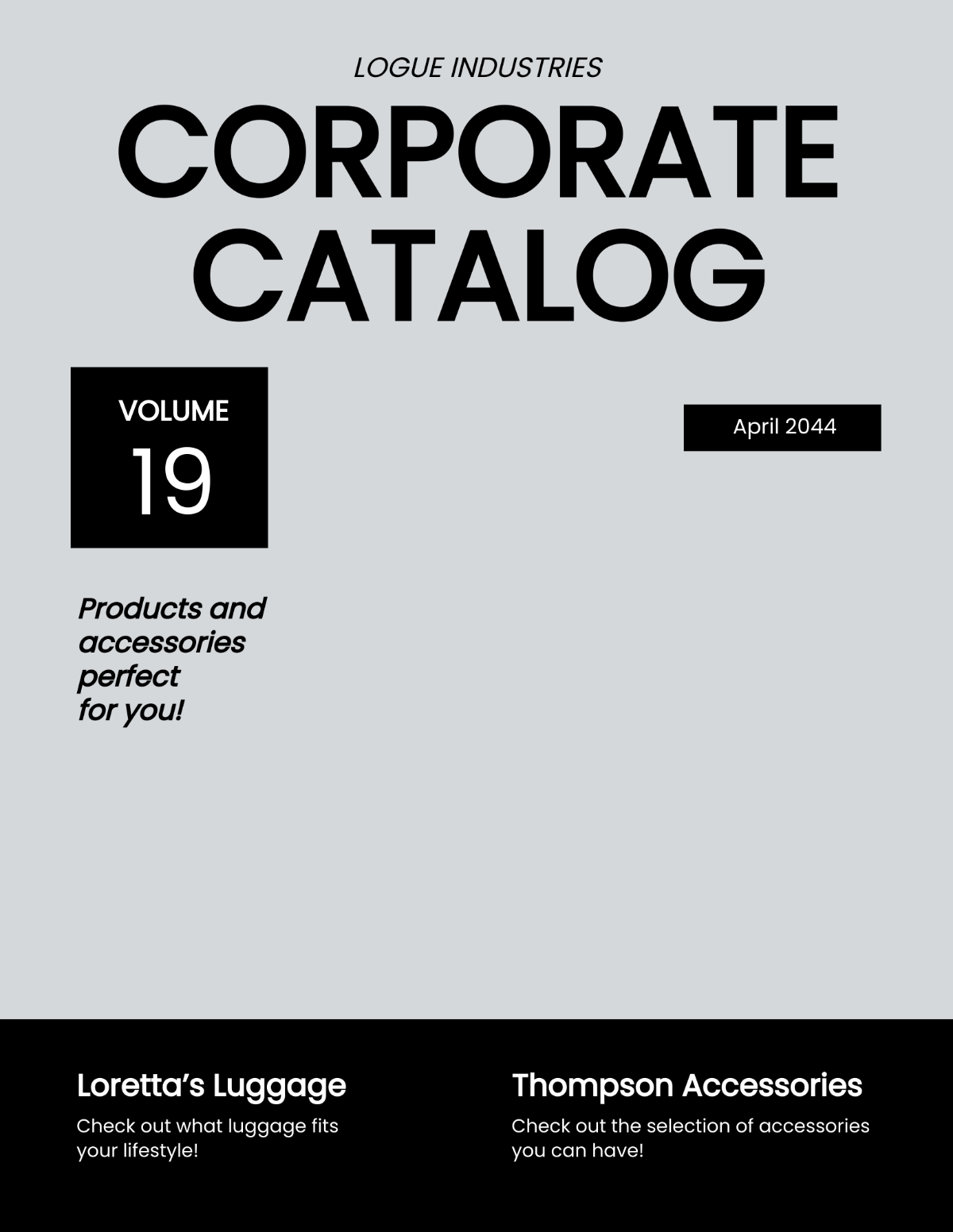 Minimalist Corporate Catalog Template