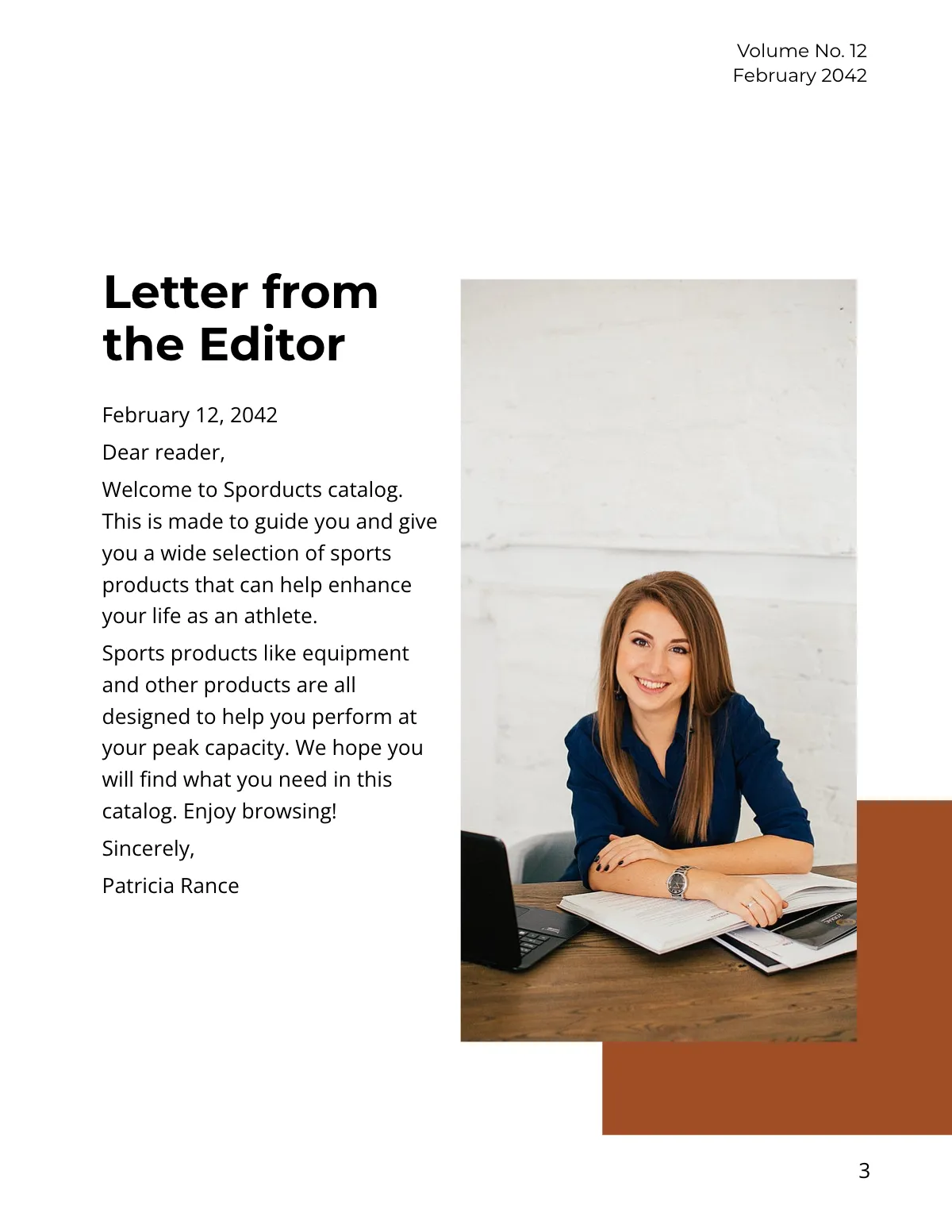 Free Sports Product Catalog Template to Edit Online