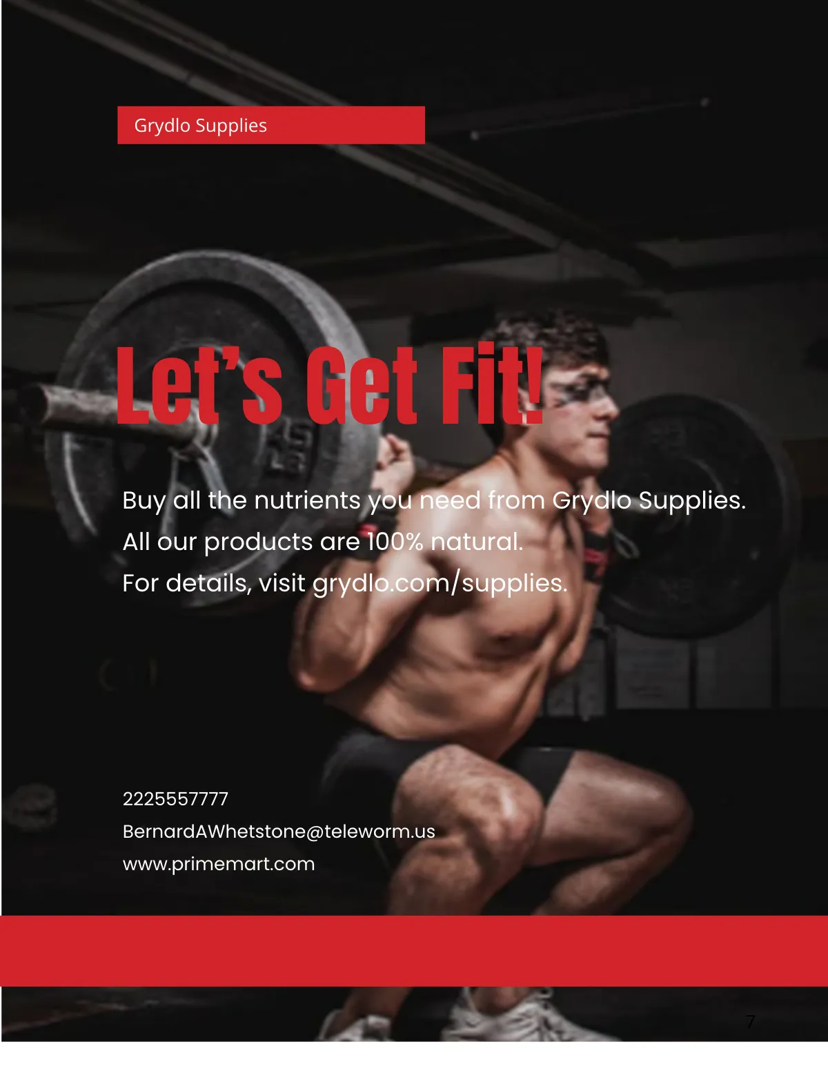 Free Sports Product Catalog Template to Edit Online