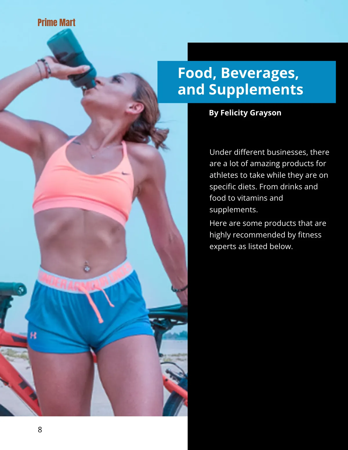 Free Sports Product Catalog Template to Edit Online