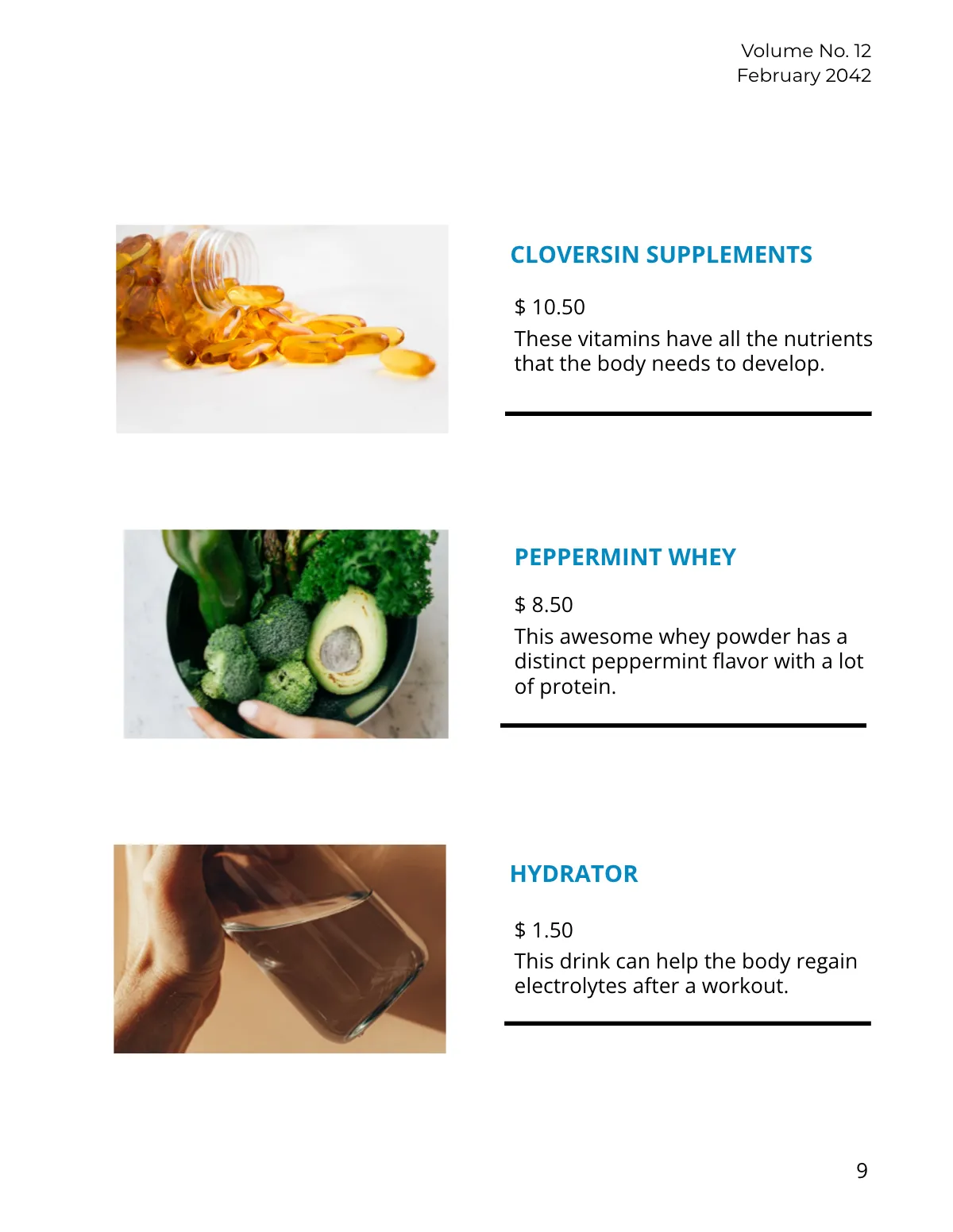 Free Sports Product Catalog Template to Edit Online