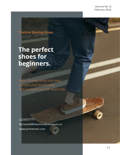 Free Sports Product Catalog Template to Edit Online