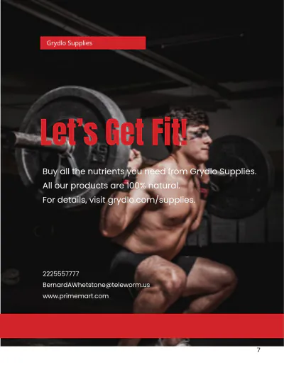 Free Sports Product Catalog Template to Edit Online