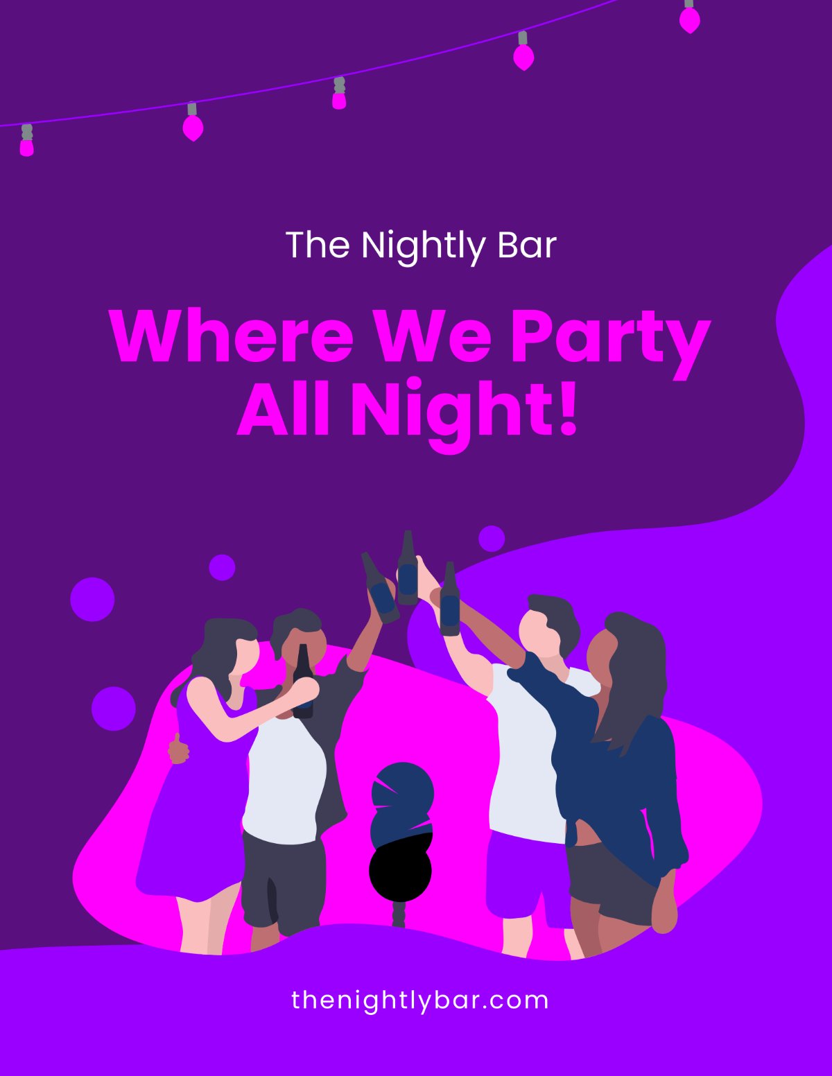 Bar Night Ad Flyer Template - Edit Online & Download