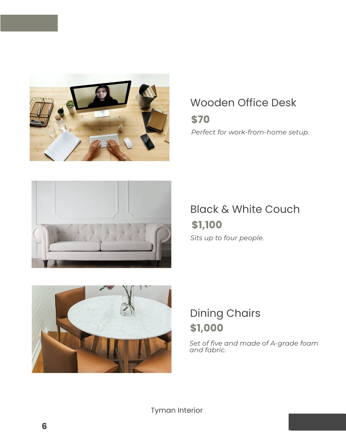 Free Minimalist Interior Catalog Template to Edit Online