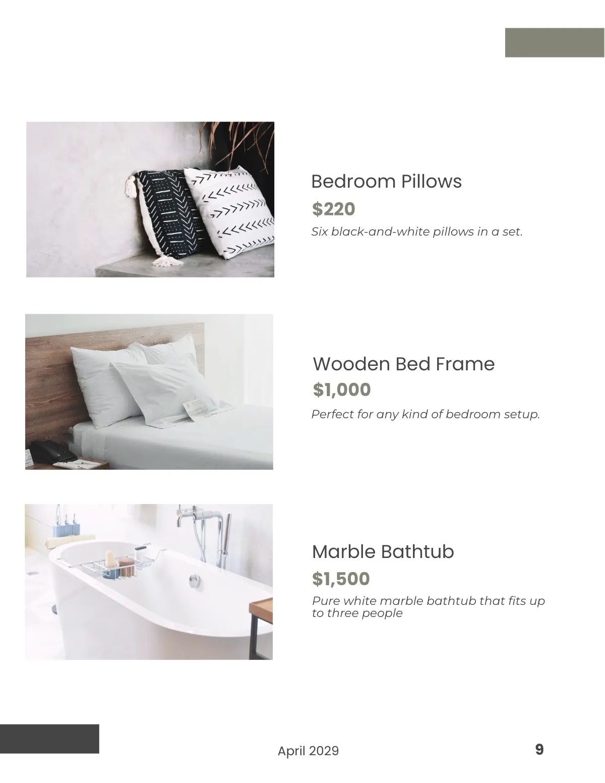 Free Minimalist Interior Catalog Template to Edit Online