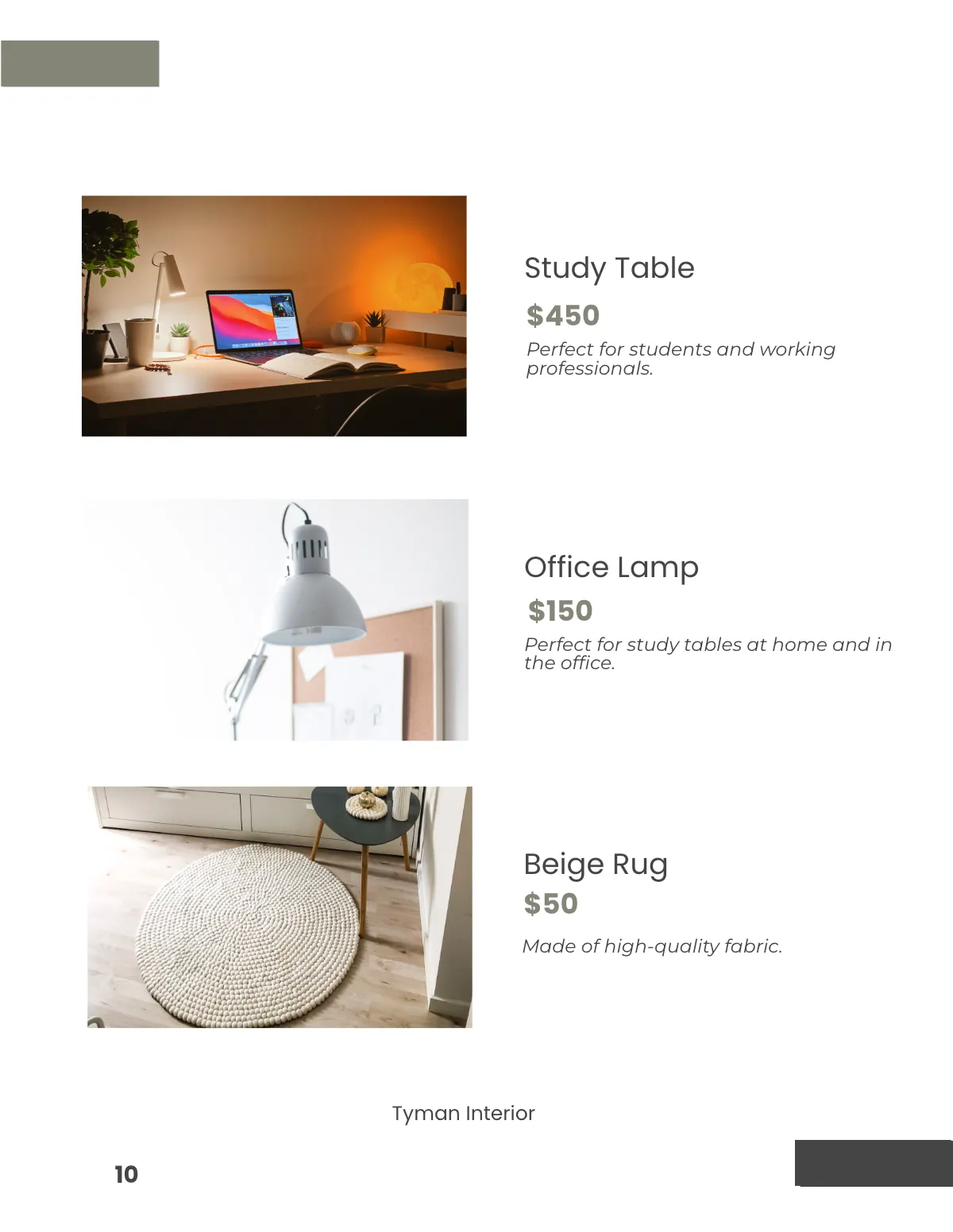 Free Minimalist Interior Catalog Template to Edit Online