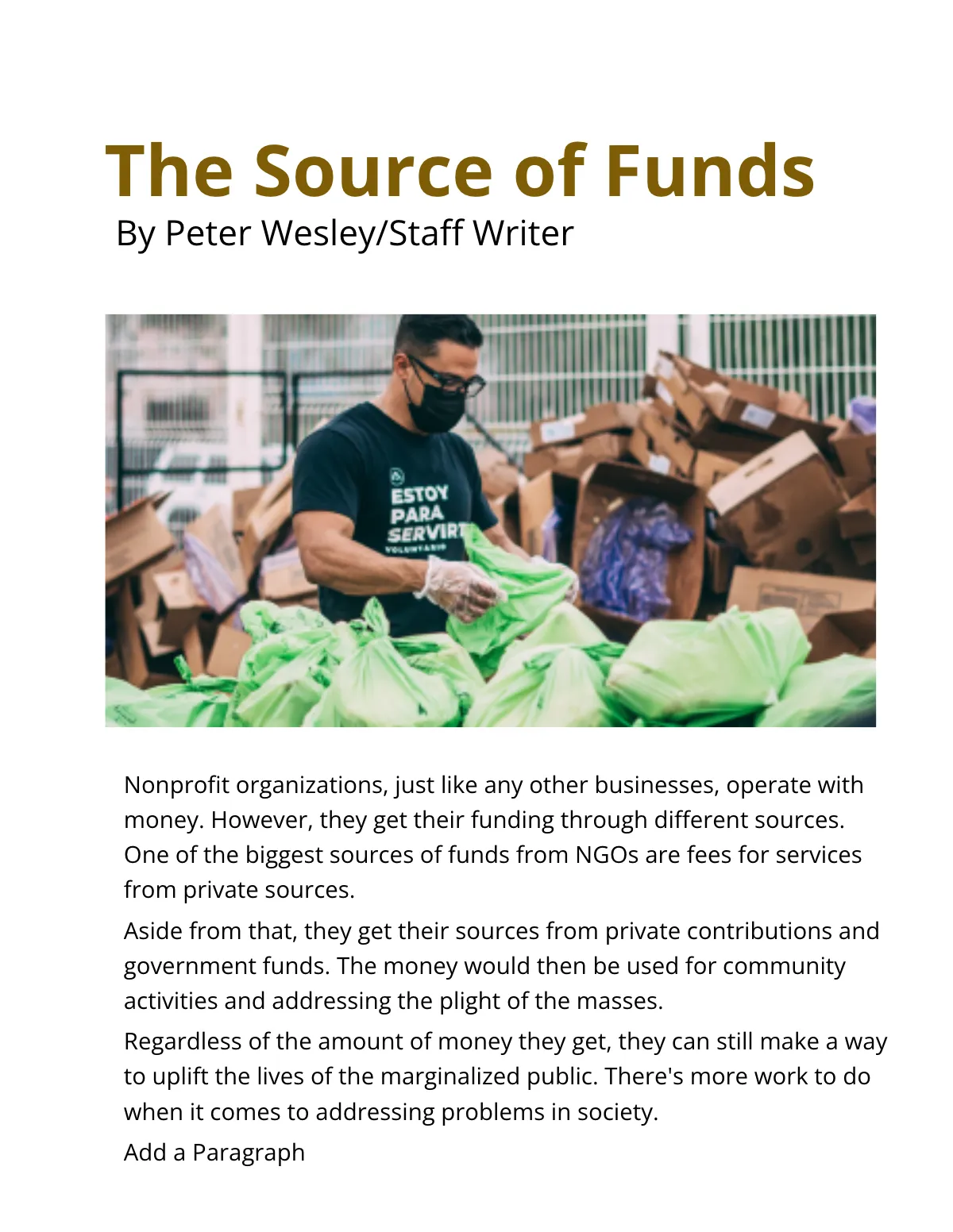 Free Nonprofit eBook Template to Edit Online