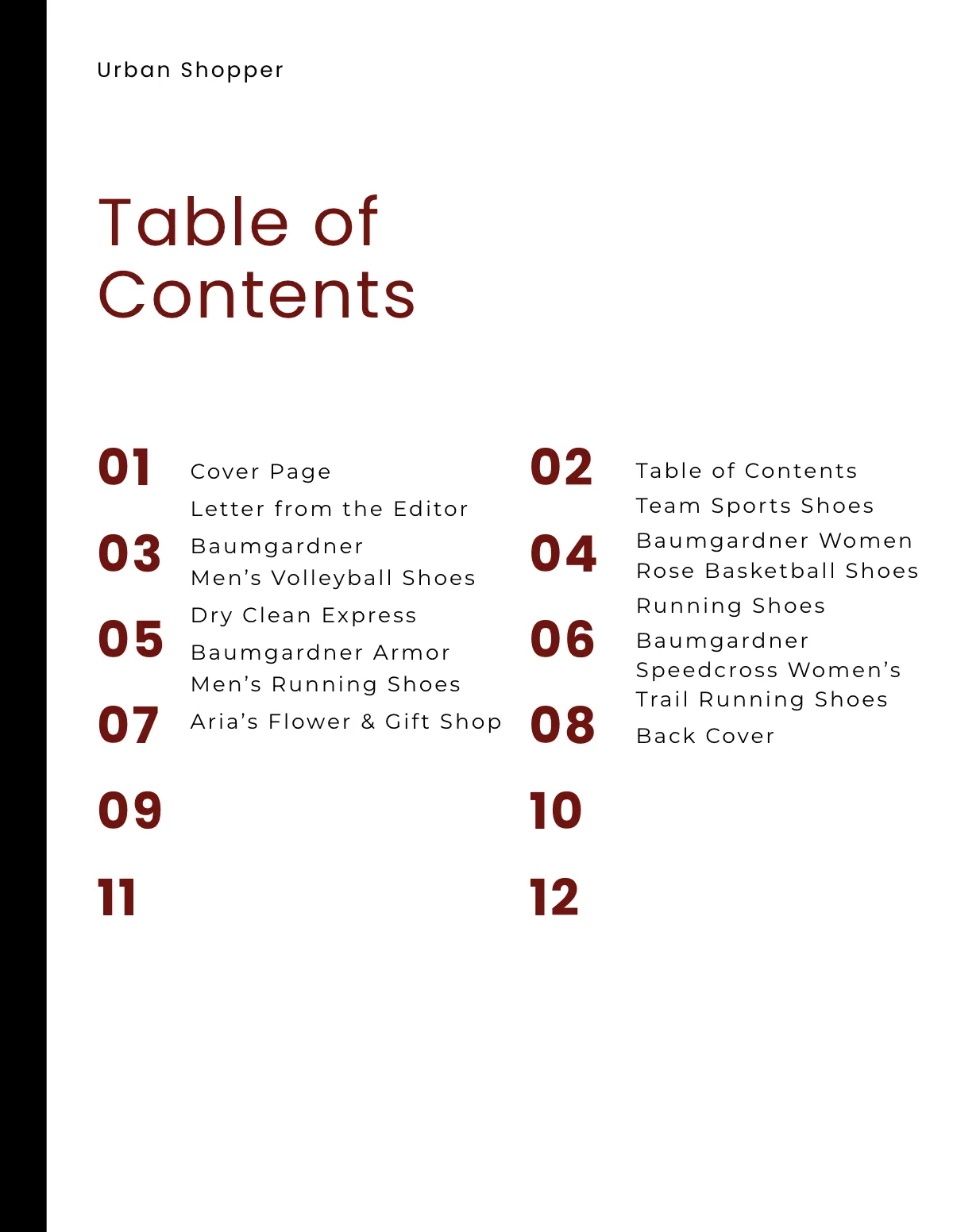Free Sports Footwear Catalog Template to Edit Online