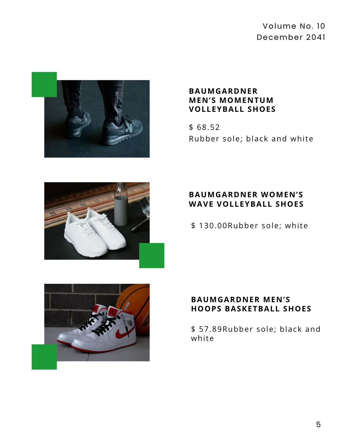 Free Sports Footwear Catalog Template to Edit Online