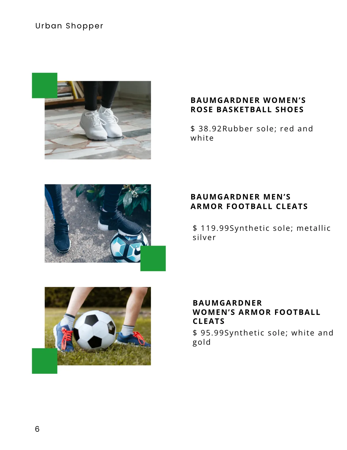 Free Sports Footwear Catalog Template to Edit Online