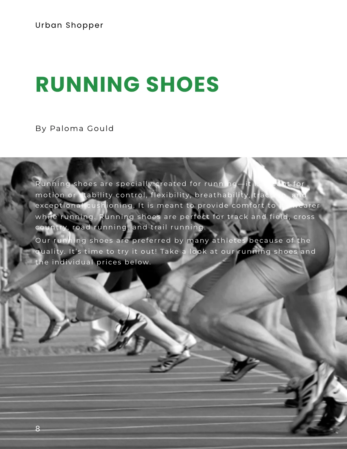 Free Sports Footwear Catalog Template to Edit Online