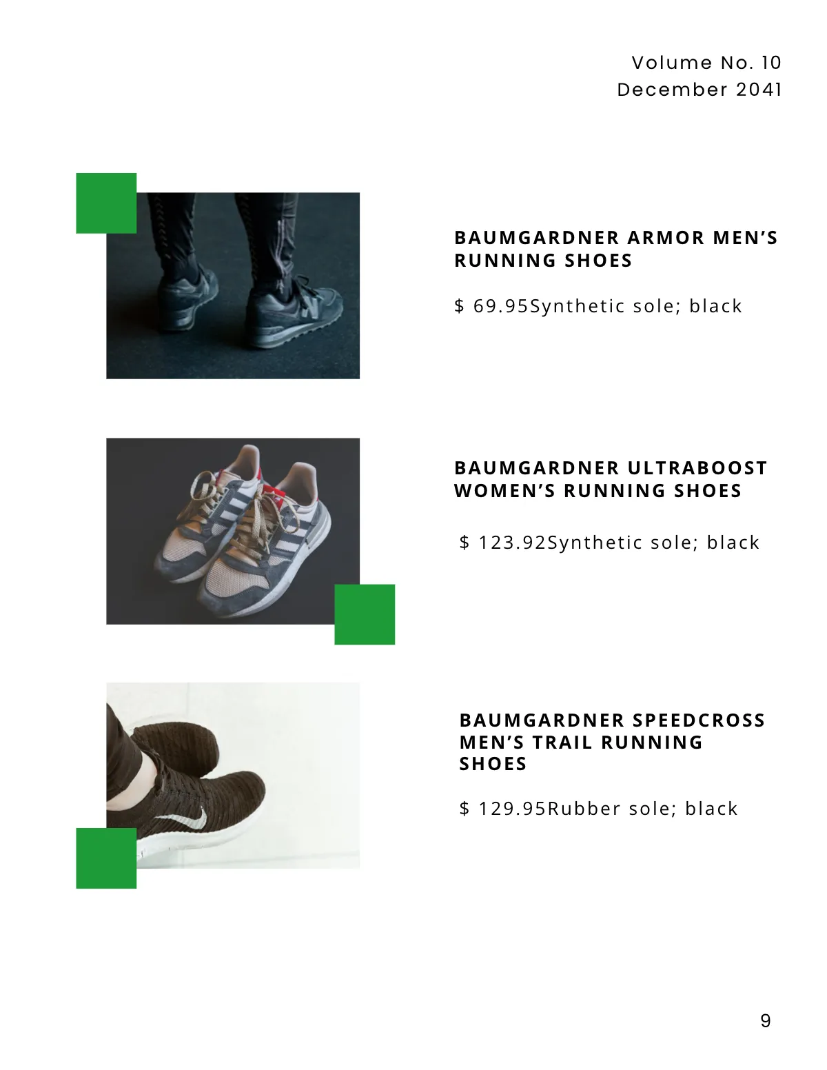 Free Sports Footwear Catalog Template to Edit Online