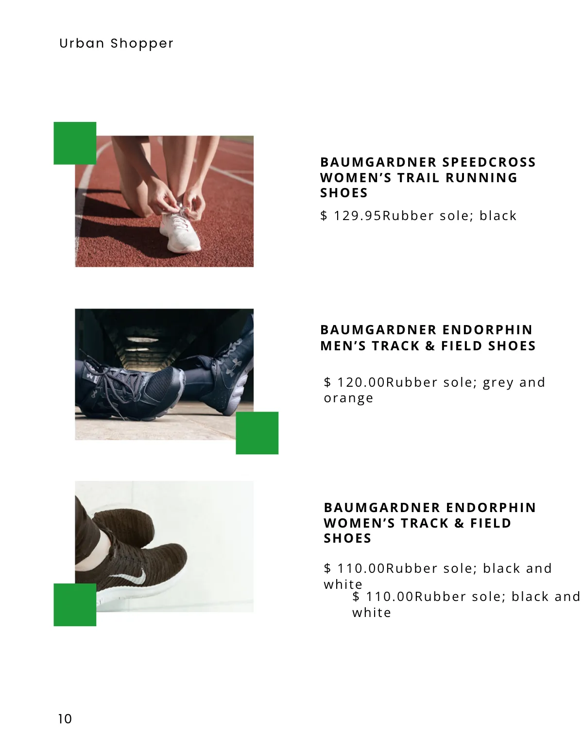 Free Sports Footwear Catalog Template to Edit Online