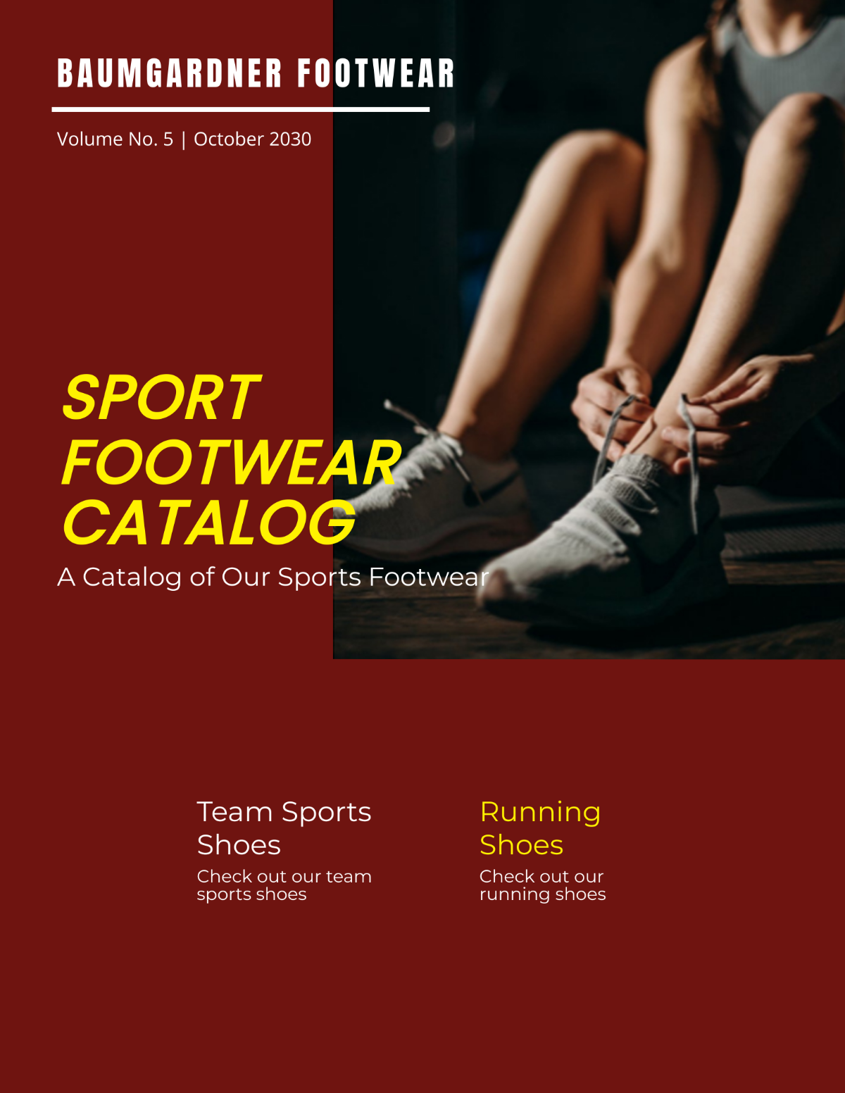 Sports Footwear Catalog Template