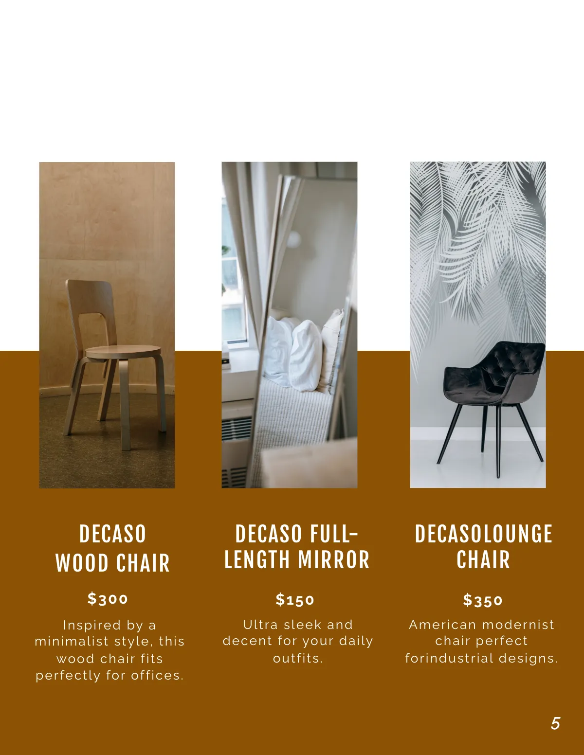 Free Interior Product Catalogue Template to Edit Online