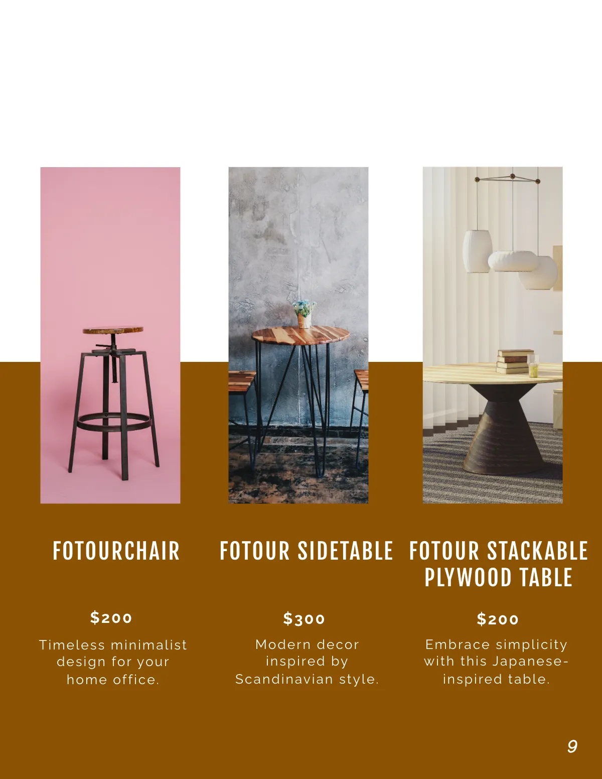 Free Interior Product Catalogue Template to Edit Online