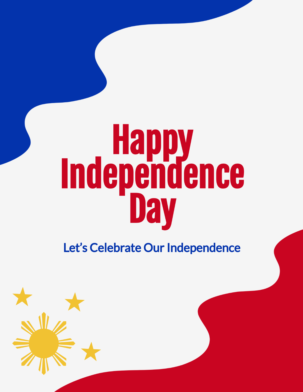 Happy Philippines Independence Day Flyer Template