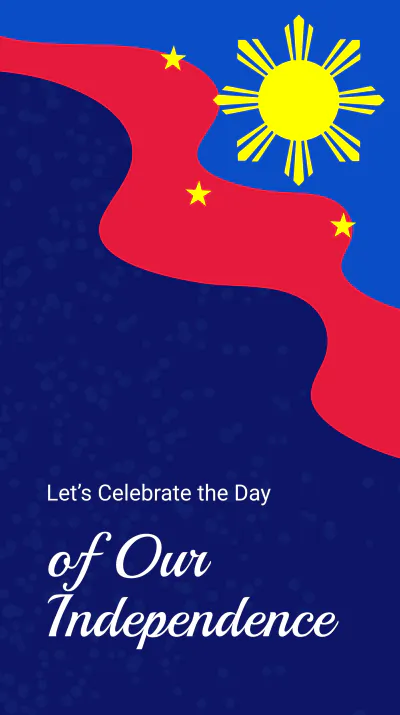 Free Philippines Independence Day Celebration Instagram Story Template to Edit Online