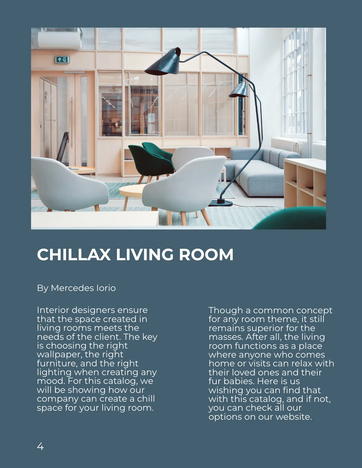 Free Interior Design Product Catalog Template to Edit Online