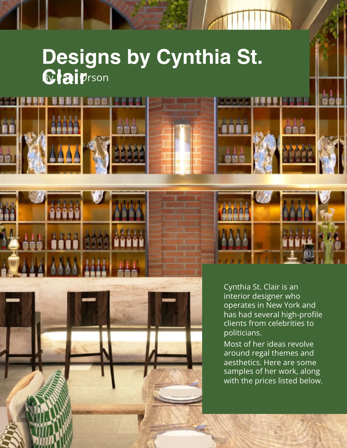 Free Elegant Interior Catalog Template to Edit Online