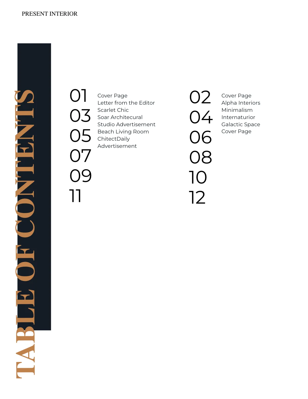 Free Modern Interior Design Catalog Template to Edit Online