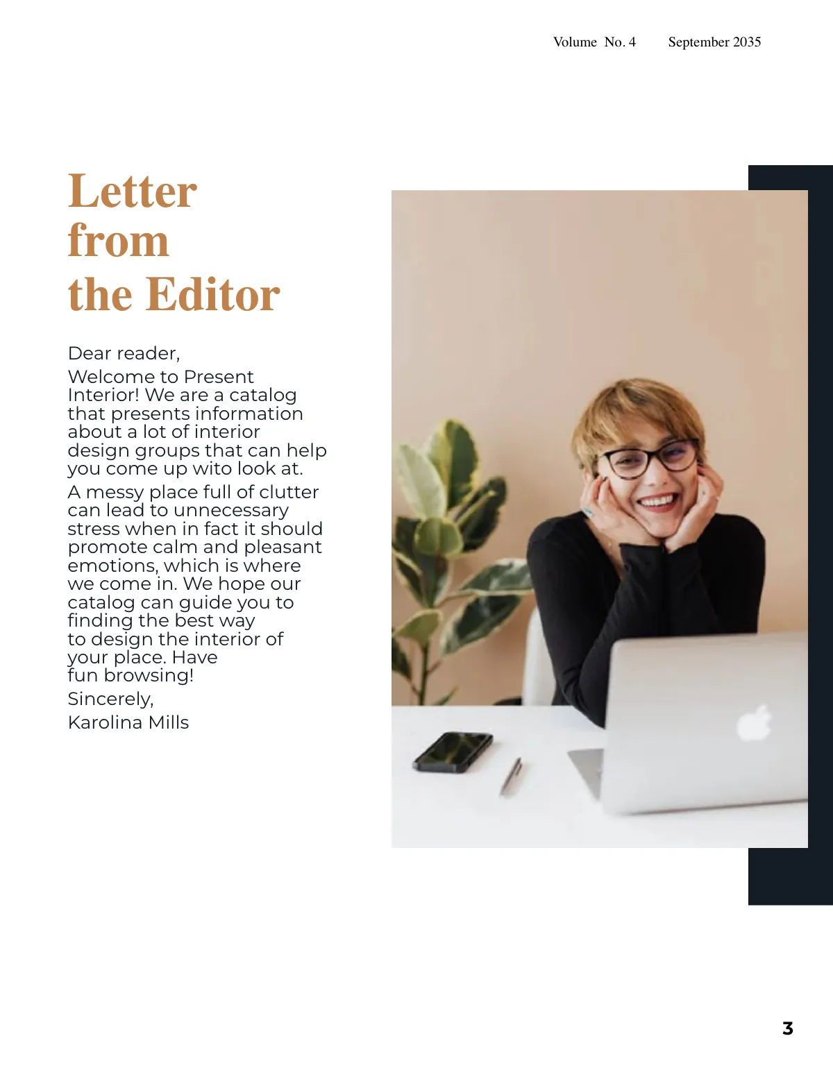 Free Modern Interior Design Catalog Template to Edit Online