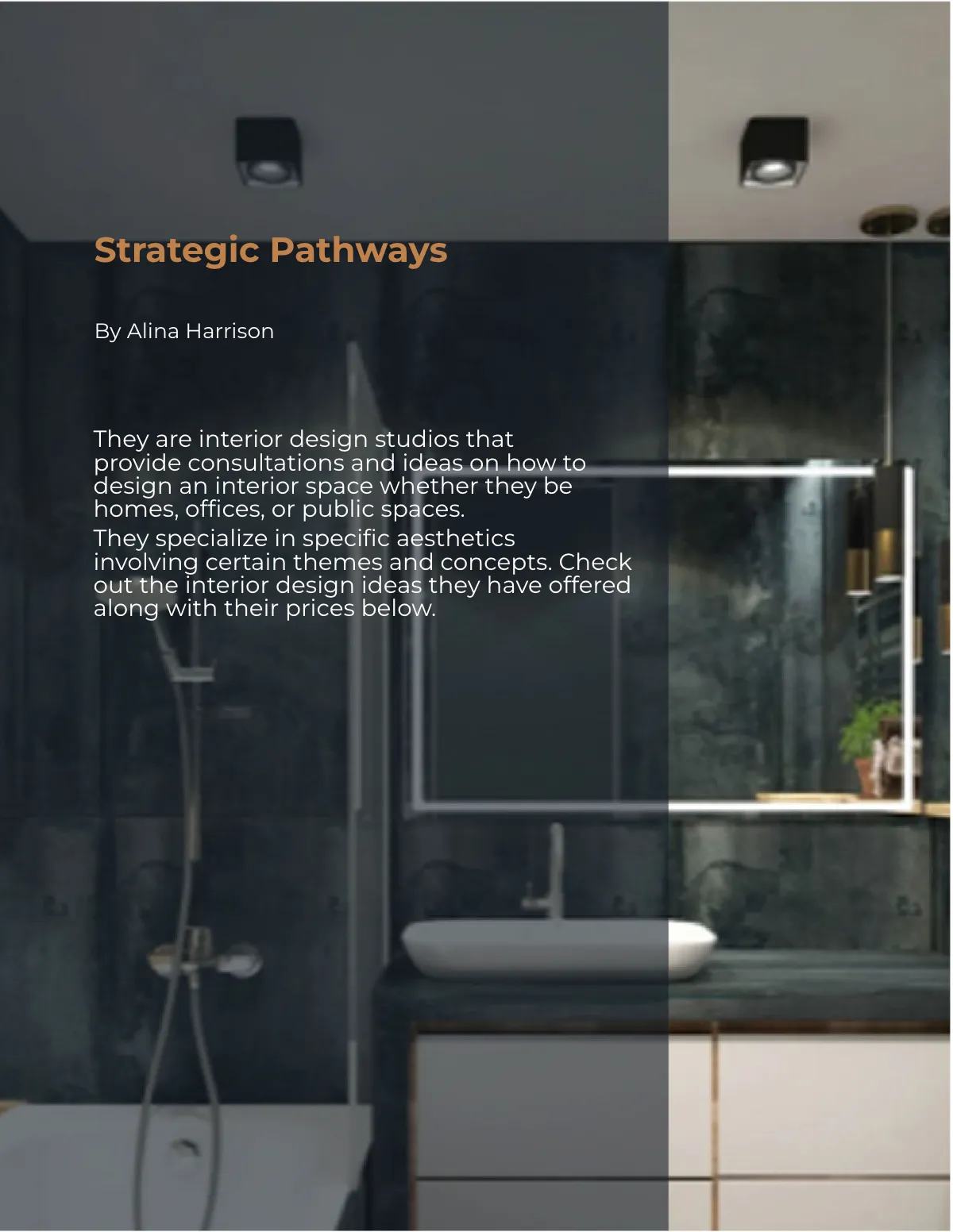 Free Modern Interior Design Catalog Template to Edit Online