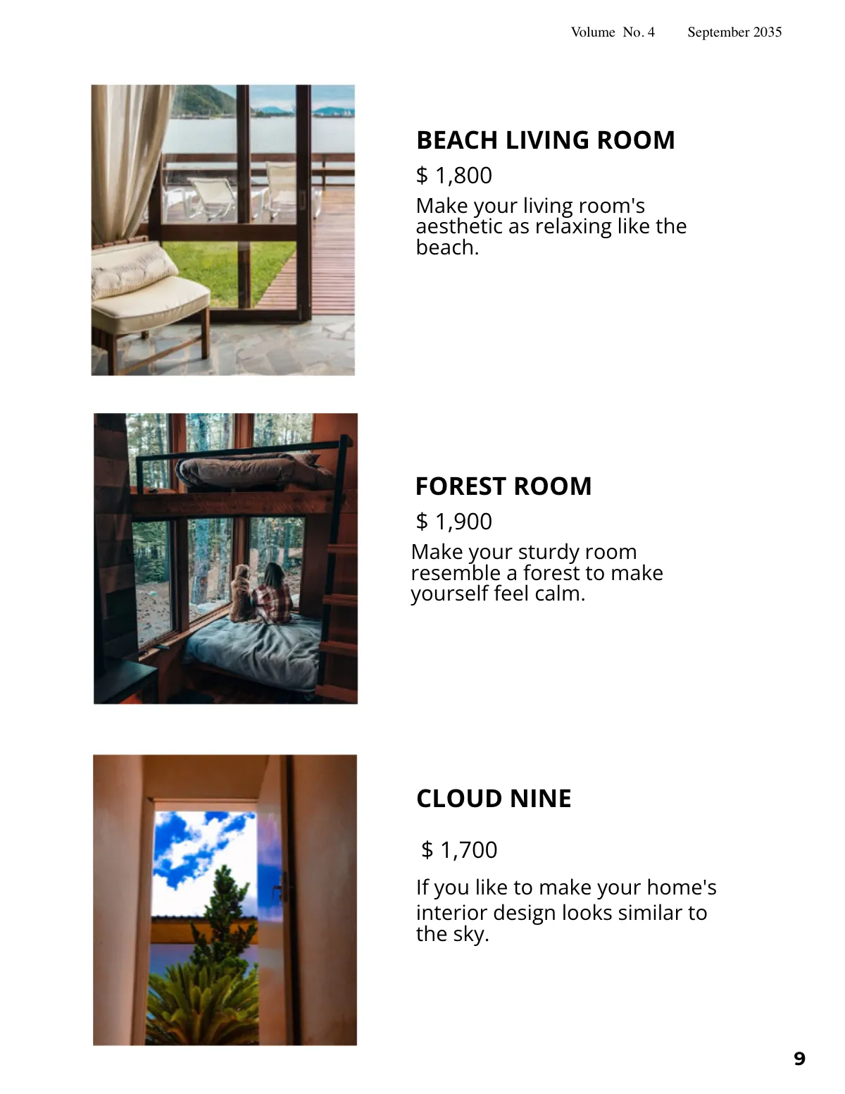 Free Modern Interior Design Catalog Template to Edit Online