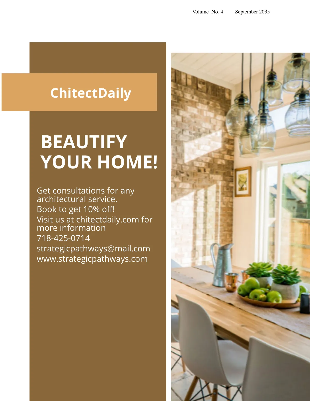 Free Modern Interior Design Catalog Template to Edit Online