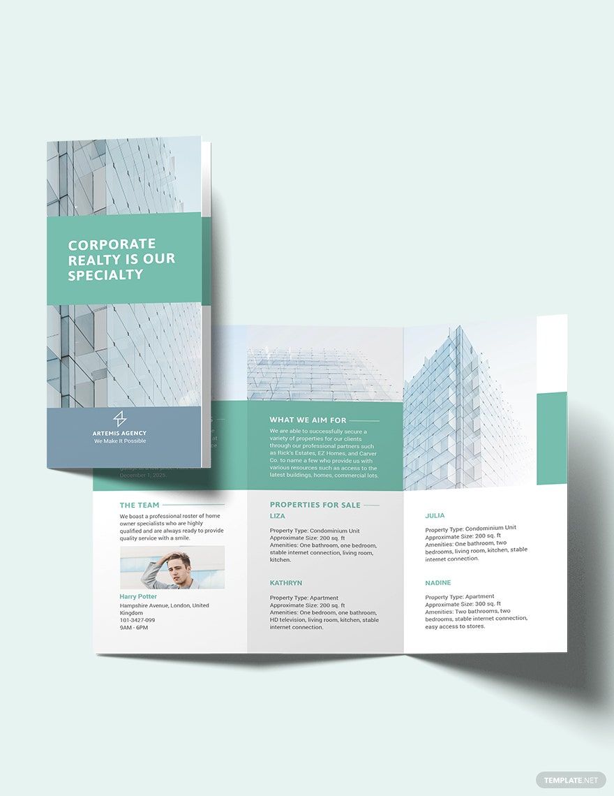 Home Owners Association Tri-Fold Brochure Template