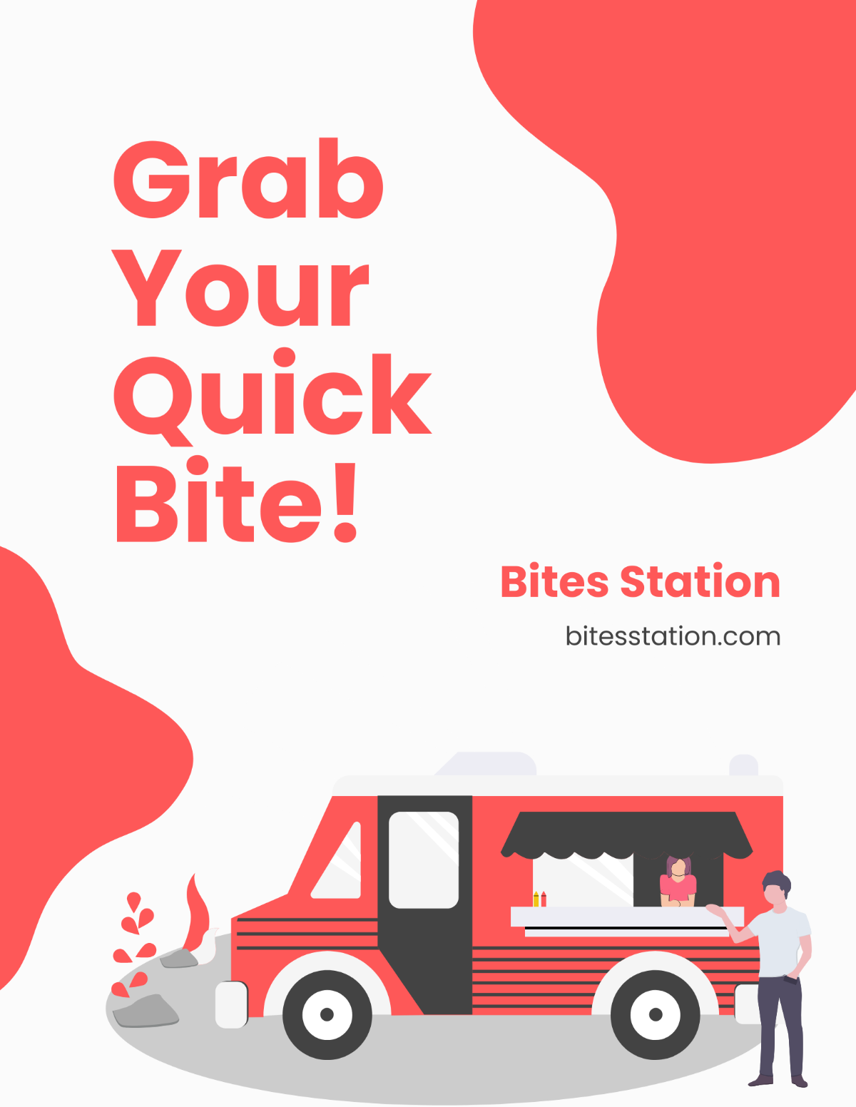 Free Food Truck Promotion Flyer Template