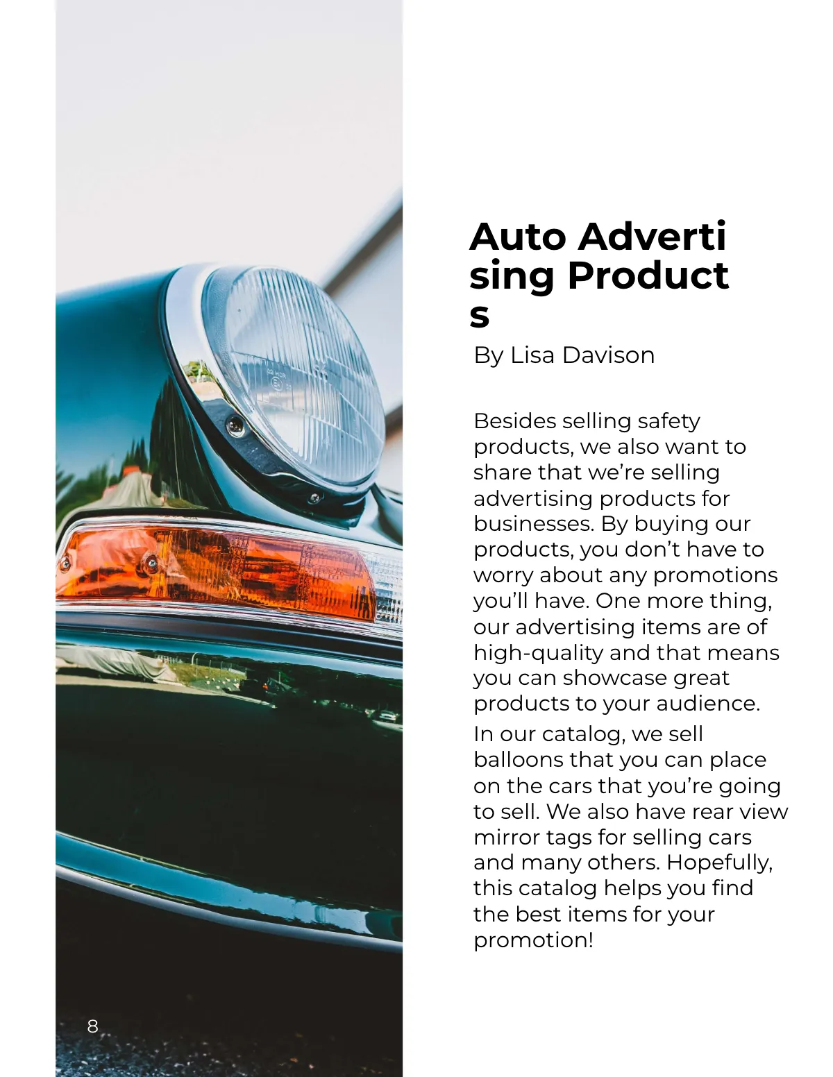 Free Auto Dealer Catalog Template to Edit Online