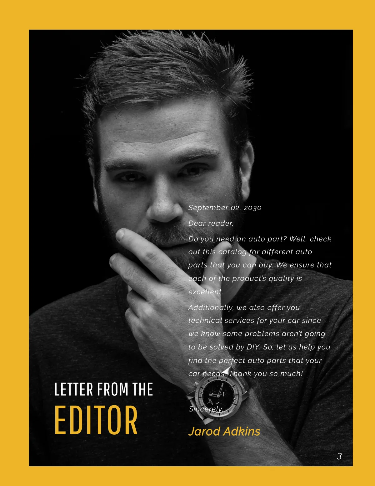 Free Auto Parts Shop Catalog Template to Edit Online