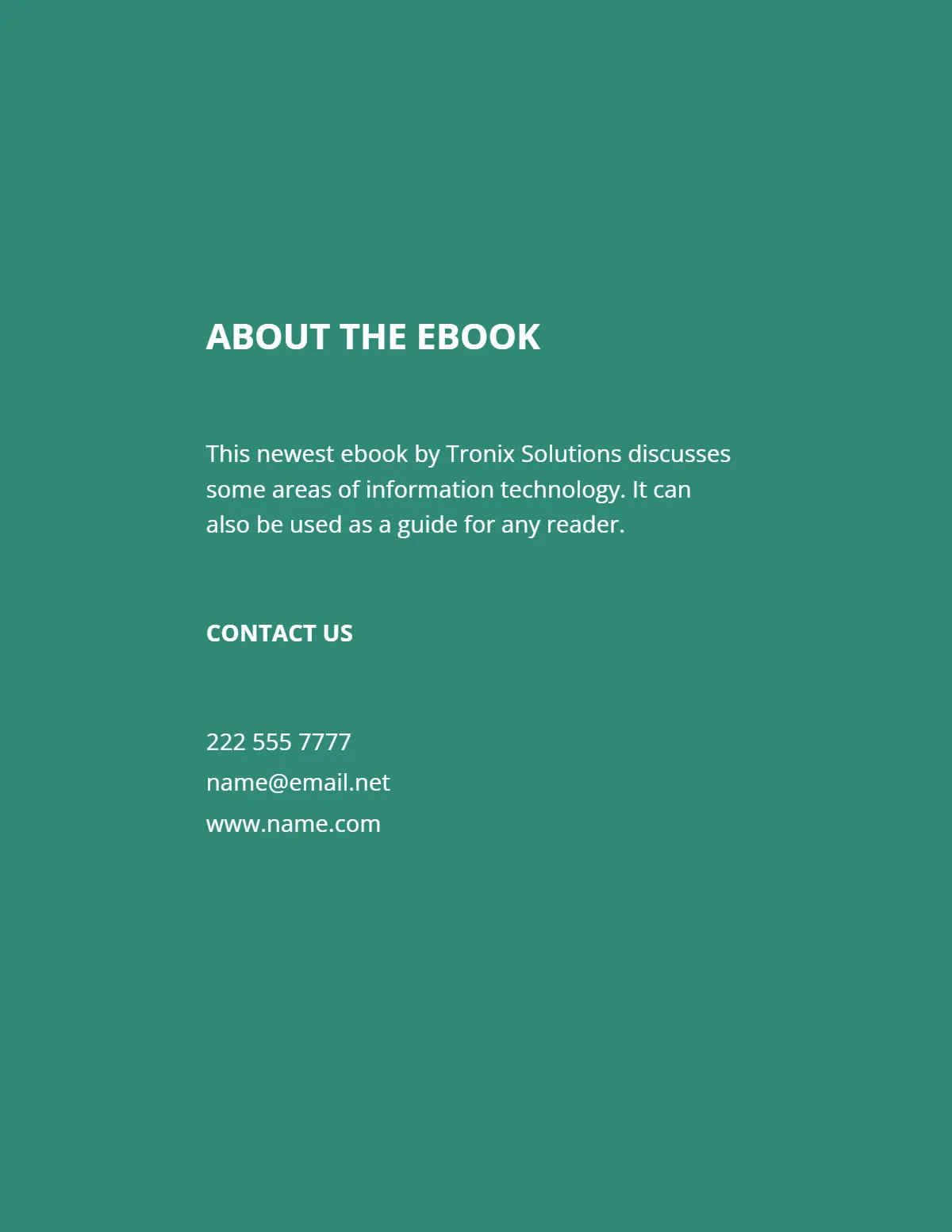 Free IT eBook Template to Edit Online
