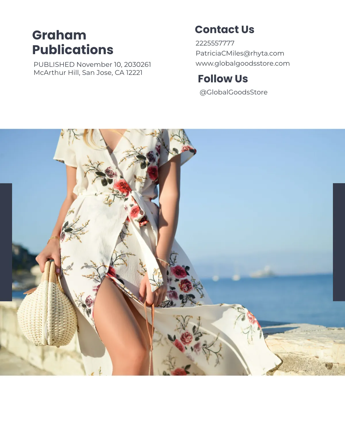 Free A5 Portfolio Catalog Template to Edit Online