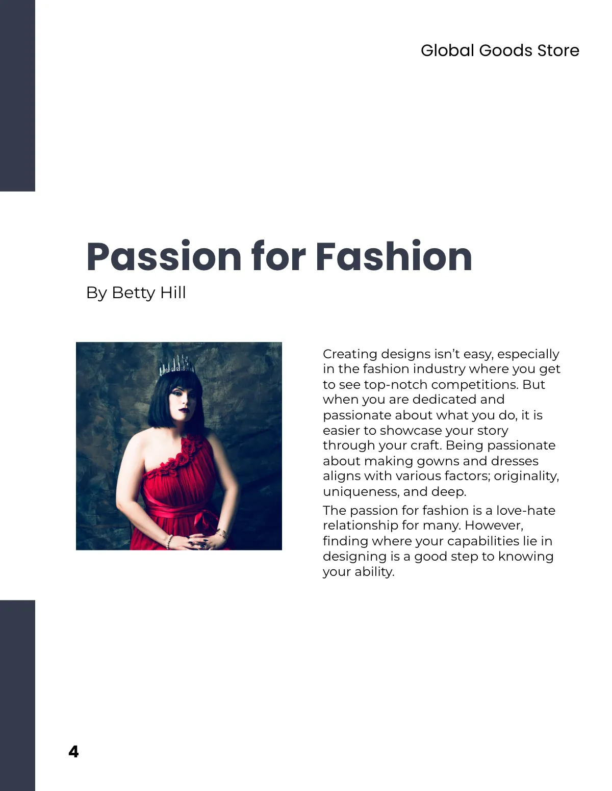 Free A5 Portfolio Catalog Template to Edit Online