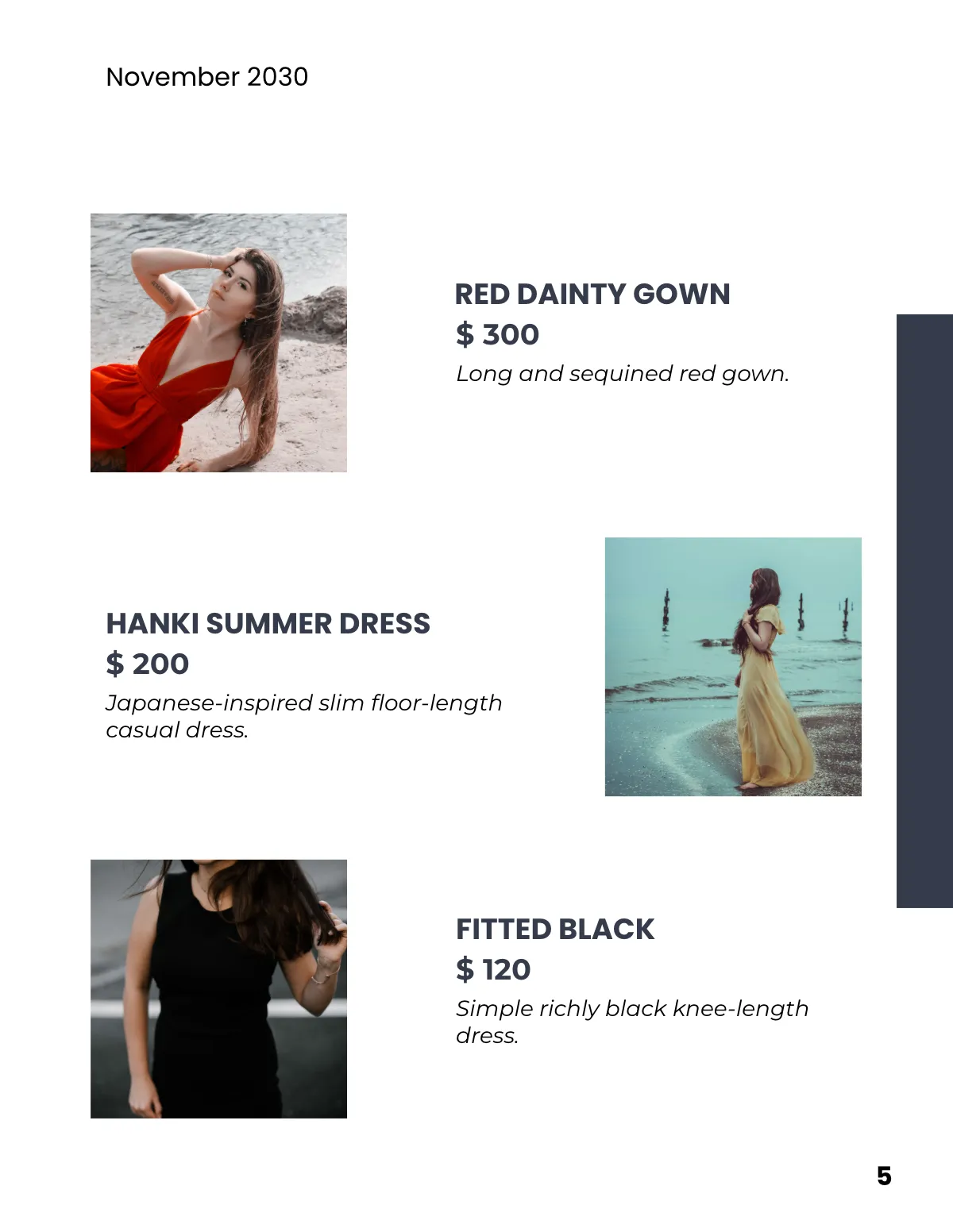 Free A5 Portfolio Catalog Template to Edit Online