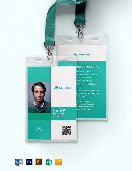 Club Member Card Template - Illustrator, Word, Apple Pages, PSD ...