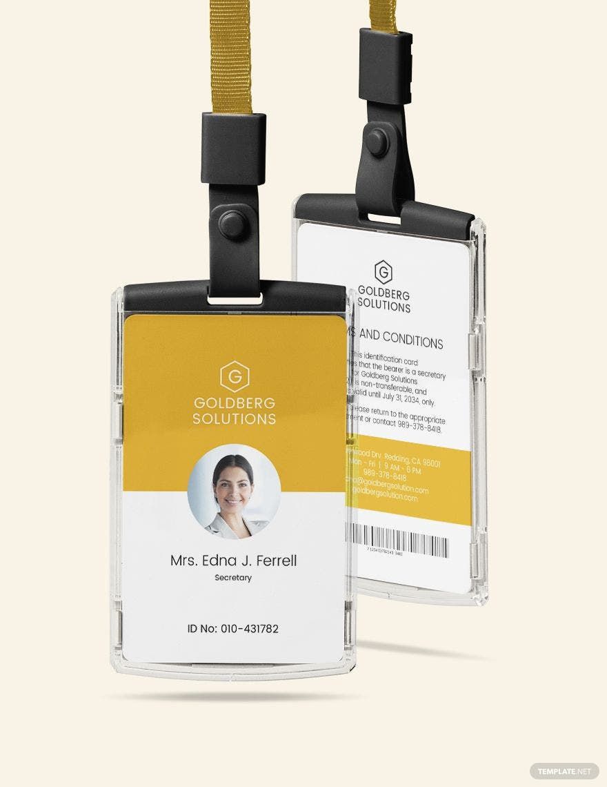Simple ID Card Template