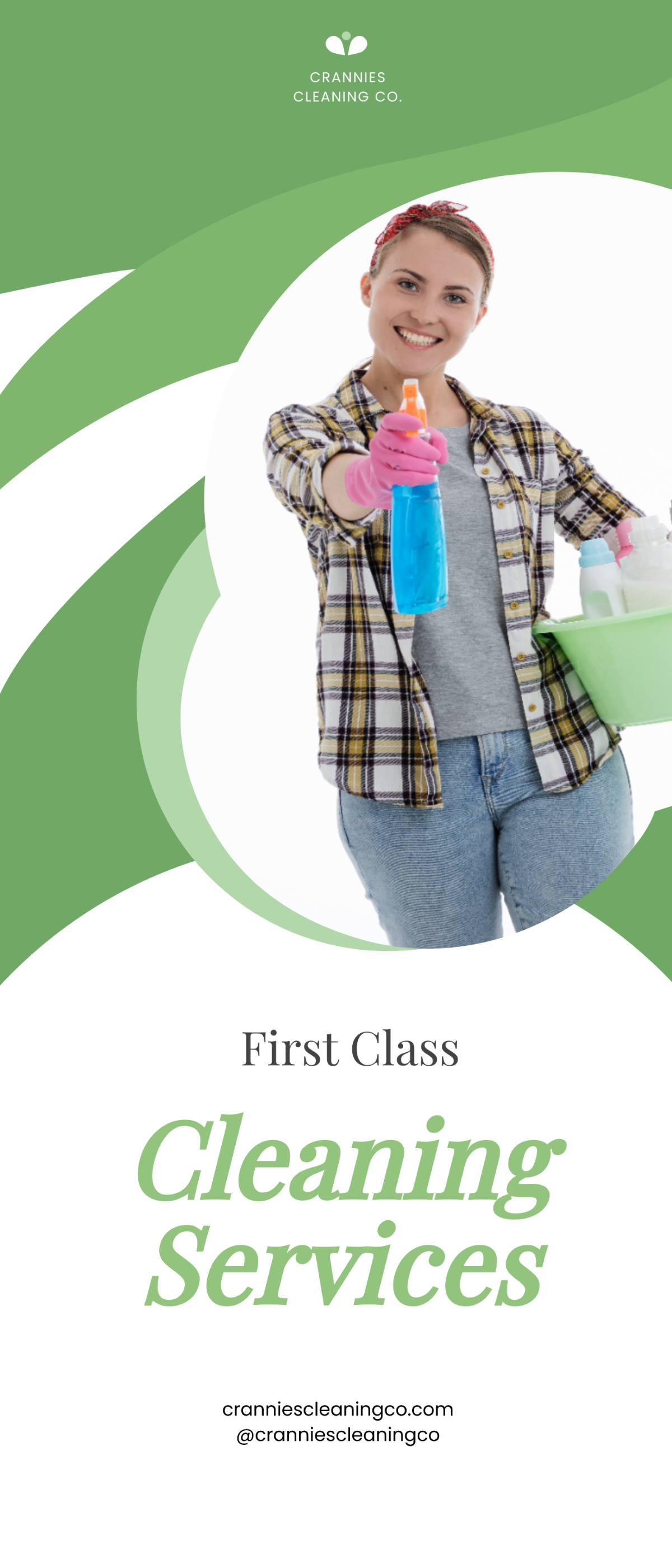 Cleaning & Disinfection Services Roll-Up Template
