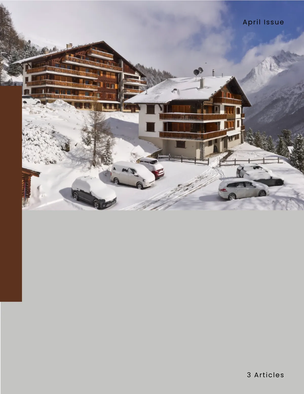 Free Ski Resort Hotel Catalog Template to Edit Online