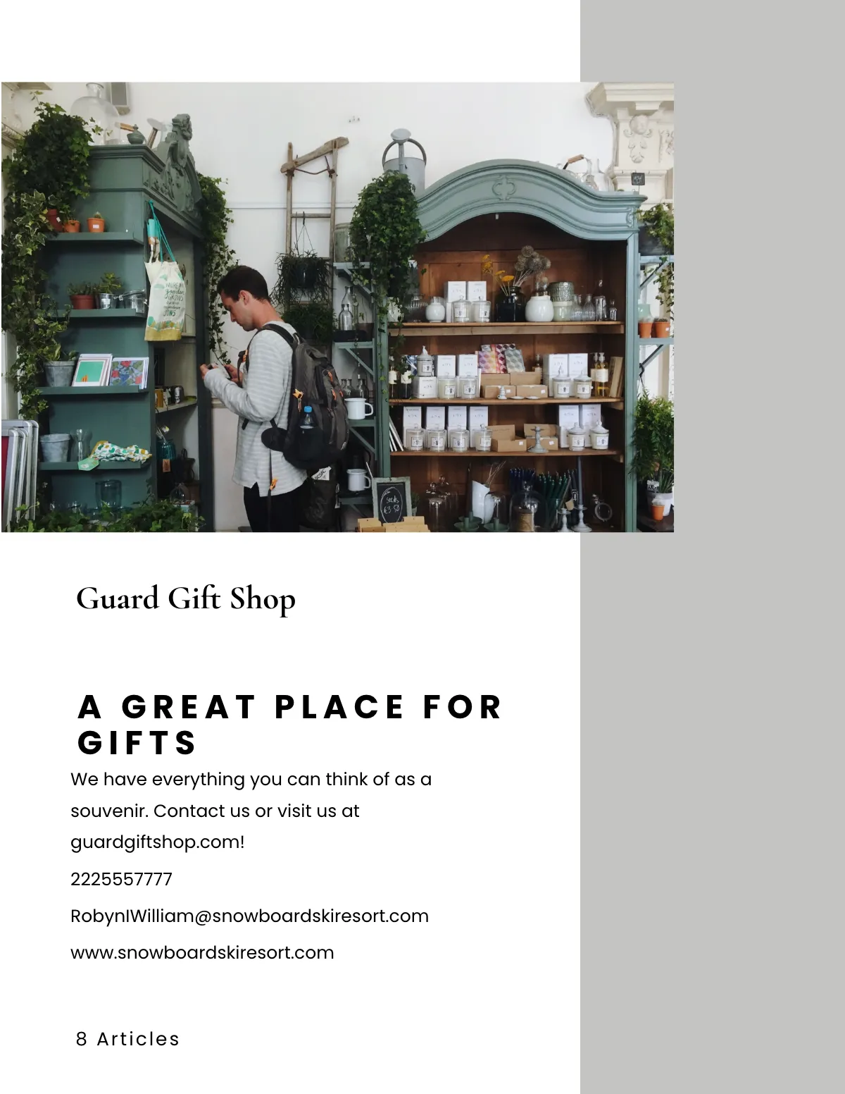 Free Ski Resort Hotel Catalog Template to Edit Online