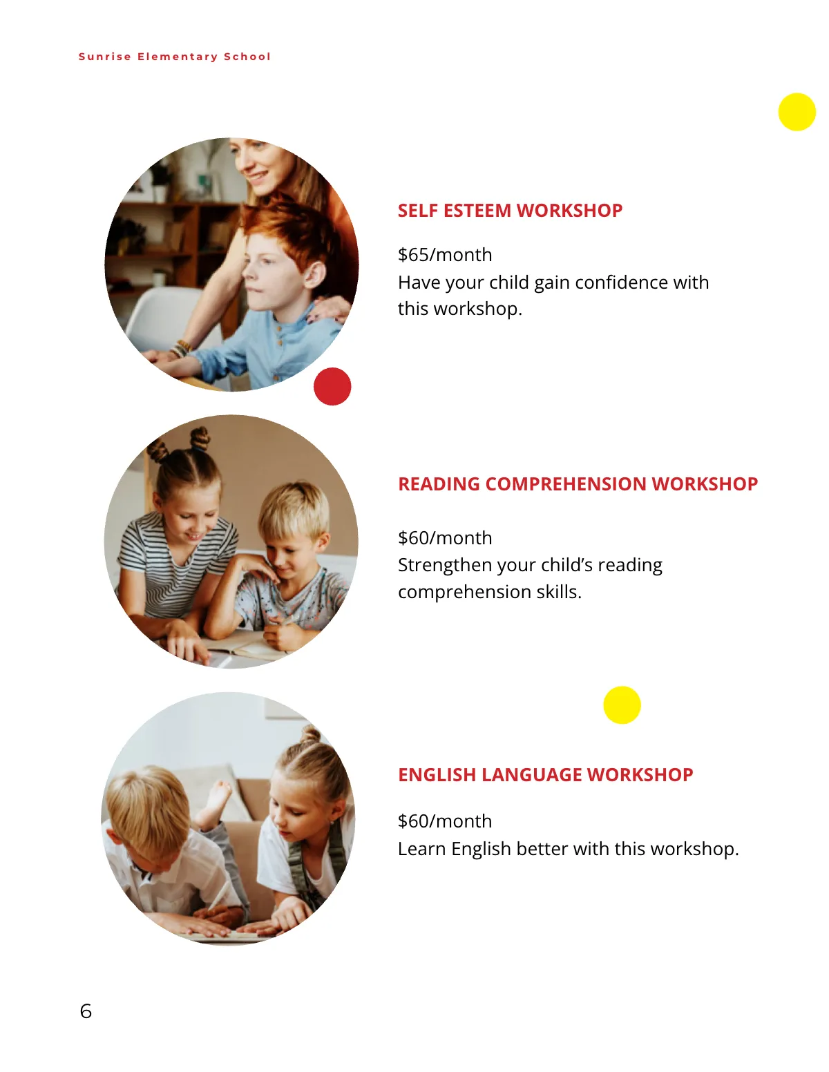 Free Kids School Catalog Template to Edit Online