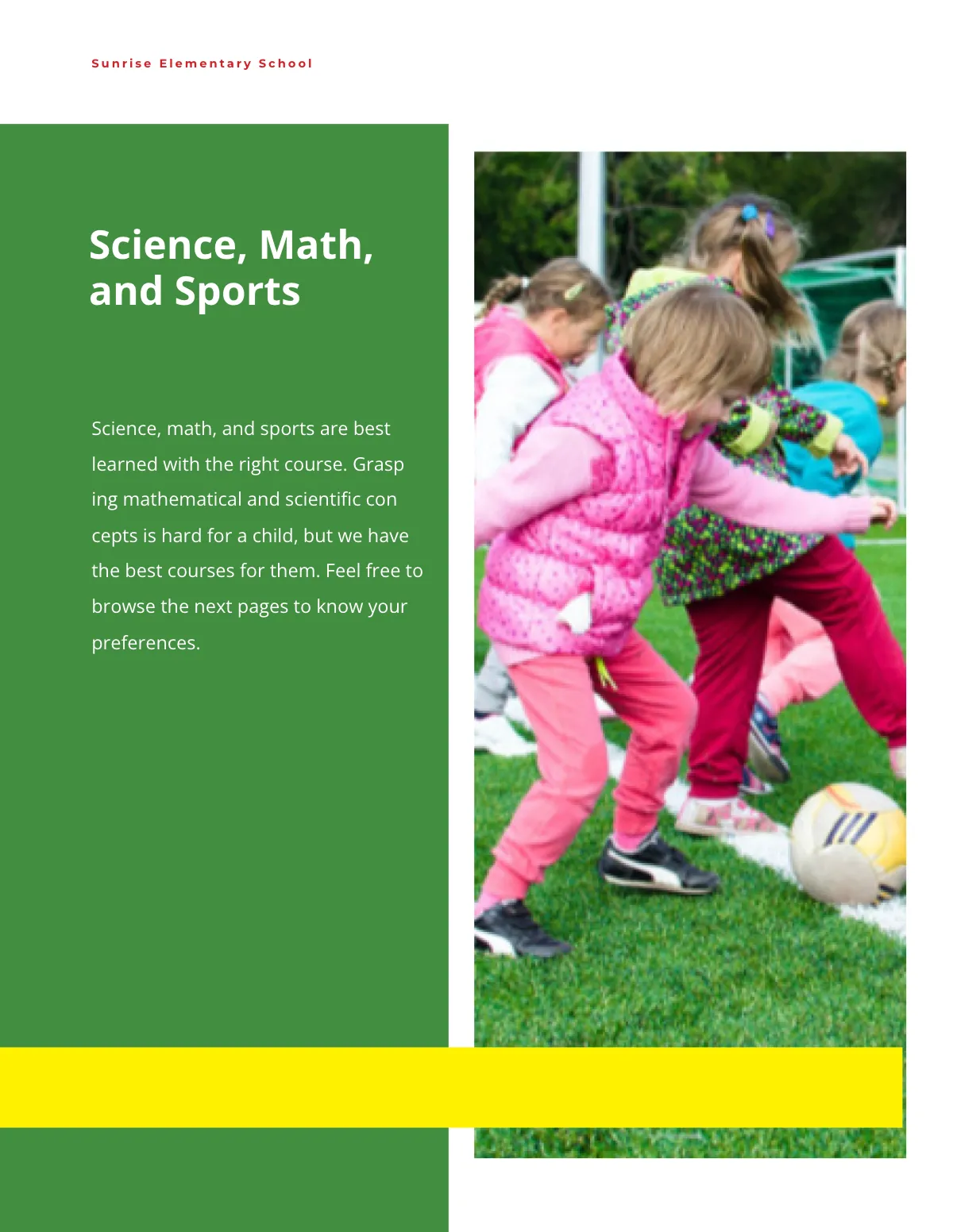 Free Kids School Catalog Template to Edit Online