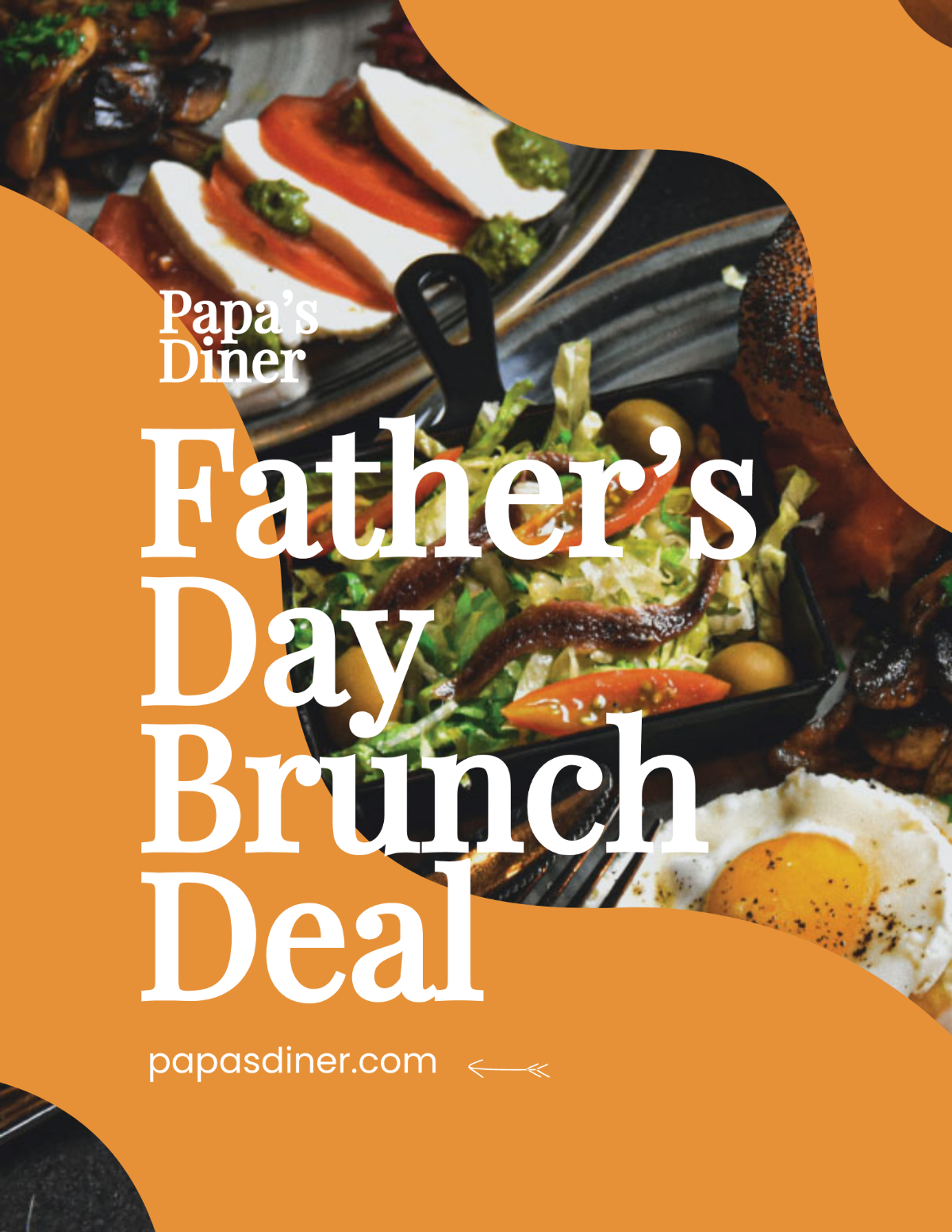 Free Father's Day Brunch Deal Flyer Template