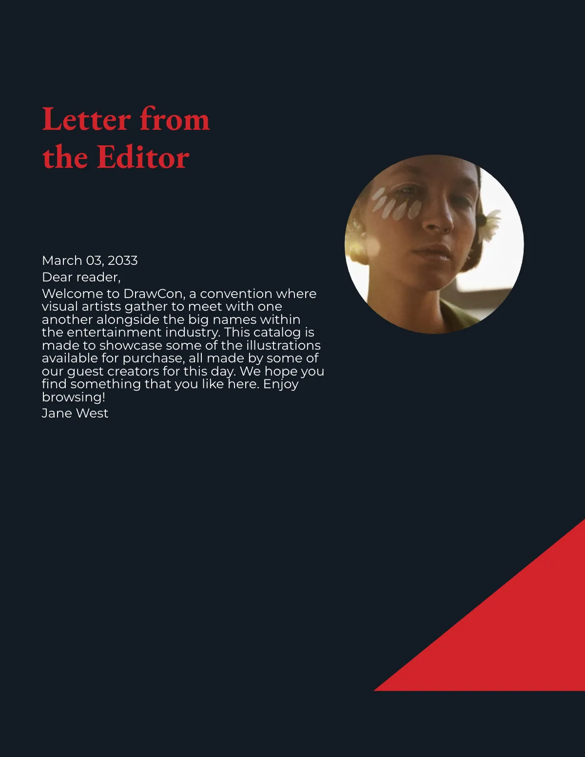 Free Creative Portfolio Catalog Template to Edit Online