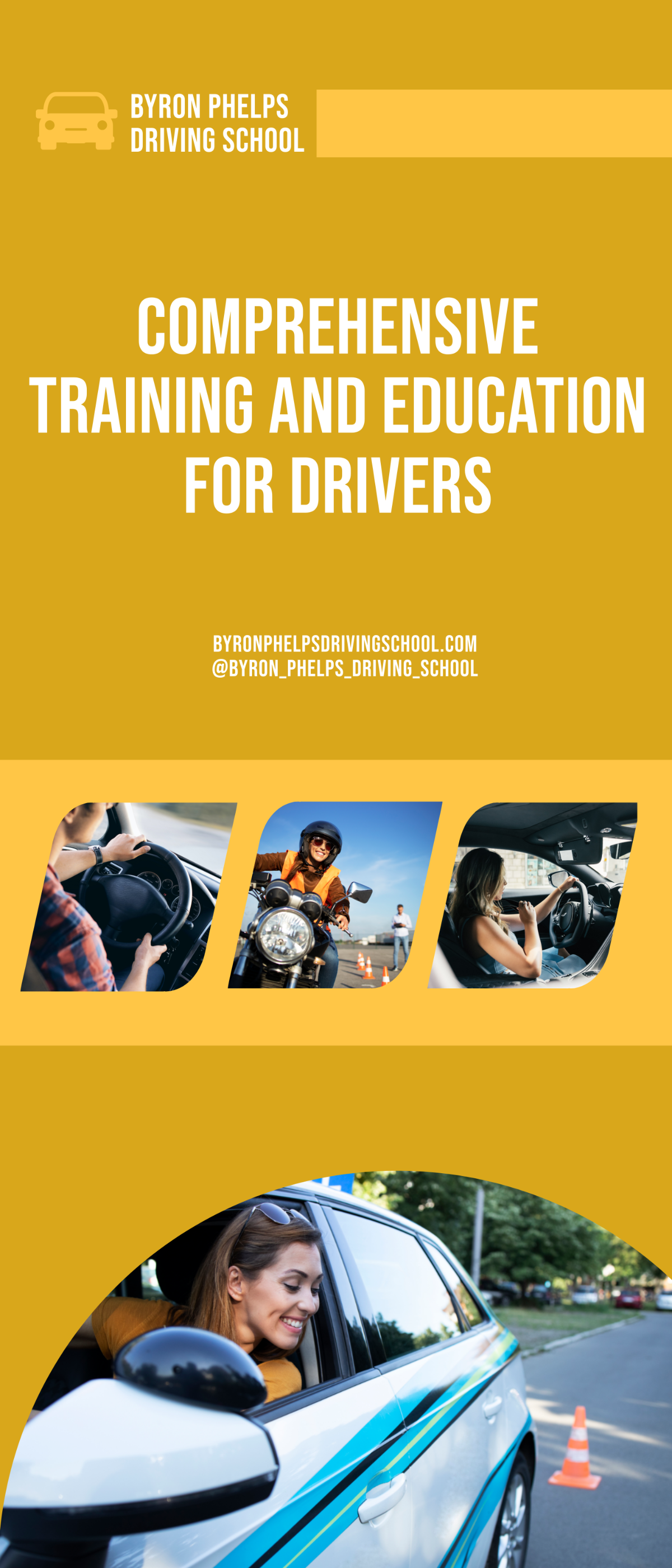 Free Driving School Roll Up Banner Template